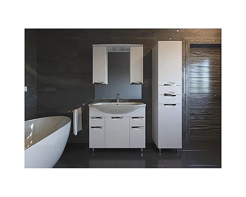 Приобрести Тумба с раковиной белый 99,5 см ASB-Mebel Мессина в магазине сантехники Santeh-Crystal.ru