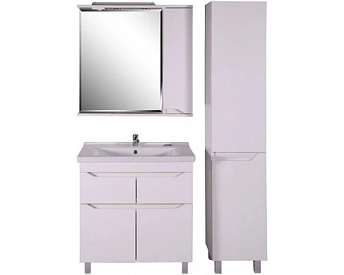 Приобрести Комплект мебели белый 80,5 см ASB-Mebel Бари в магазине сантехники Santeh-Crystal.ru