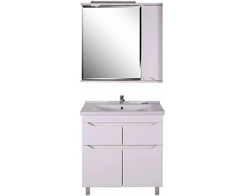 Приобрести Комплект мебели белый 80,5 см ASB-Mebel Бари в магазине сантехники Santeh-Crystal.ru