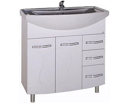 Приобрести Тумба с раковиной белый 80 см ASB-Mebel Грета в магазине сантехники Santeh-Crystal.ru
