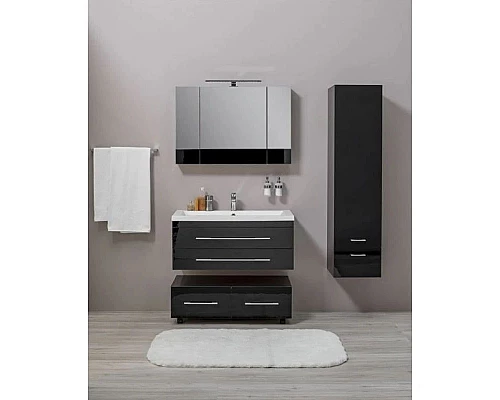 Приобрести Тумба подкатная черный 99,2 см Aquanet Верона 00175402 в магазине сантехники Santeh-Crystal.ru