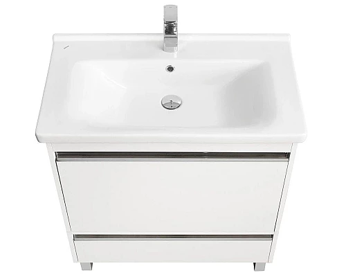 Приобрести Тумба белый глянец 76 см Акватон Капри 1A231103KP010 в магазине сантехники Santeh-Crystal.ru