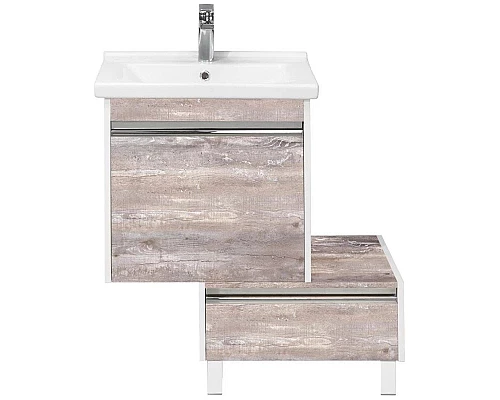 Купить Комод белый глянец/бетон пайн 55 см Акватон Капри 1A231003KPDA0 в магазине сантехники Santeh-Crystal.ru