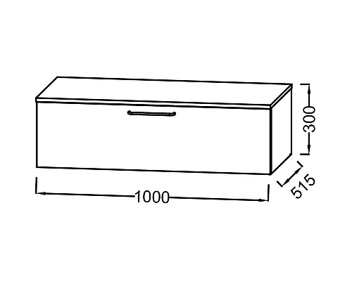 Заказать Тумба белый матовый 100 см Jacob Delafon Odeon Rive Gauche EB2539-R7-M49 в магазине сантехники Santeh-Crystal.ru