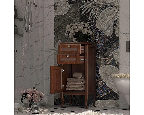 Приобрести Тумба напольная светлый орех 44 см L Opadiris Мираж 00-00000047 в магазине сантехники Santeh-Crystal.ru