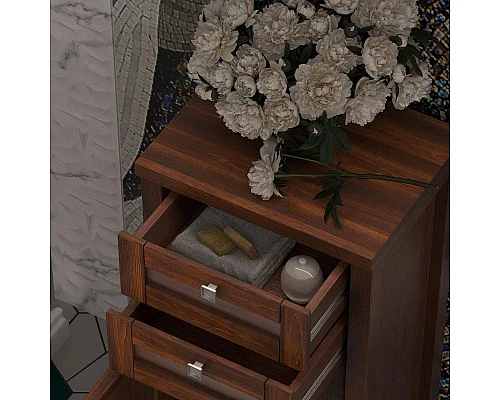 Приобрести Тумба напольная светлый орех 44 см L Opadiris Мираж 00-00000047 в магазине сантехники Santeh-Crystal.ru