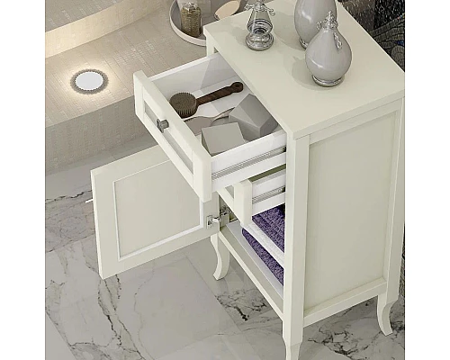 Купить Тумба напольная слоновая кость 44 см L Opadiris Мираж 00-00000045 в магазине сантехники Santeh-Crystal.ru