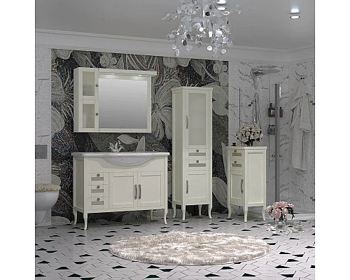 Купить Тумба напольная слоновая кость 44 см L Opadiris Мираж 00-00000045 в магазине сантехники Santeh-Crystal.ru