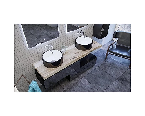 Приобрести Тумба черный глянец 96 см Velvex Felay tpFEL.95-44.213 в магазине сантехники Santeh-Crystal.ru