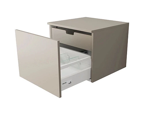 Приобрести Тумба бежевый 50 см Velvex Unique Unit tpUNI.50.H40.Y.VY-215 в магазине сантехники Santeh-Crystal.ru