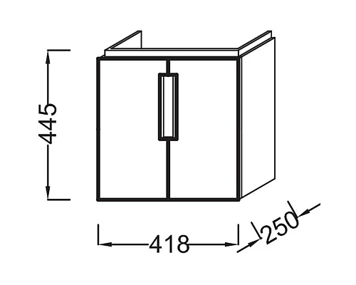 Заказать Тумба оливковый глянец 41,8 см Jacob Delafon Reve EB1138-G95 в магазине сантехники Santeh-Crystal.ru