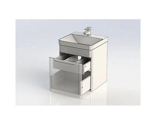 Приобрести Тумба белый глянец 48,8 см Aquanet София 00201745 в магазине сантехники Santeh-Crystal.ru