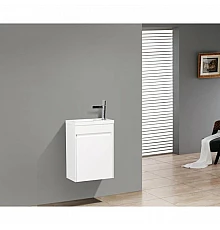 Тумба Bianco Lucido 39,4 см BelBagno Pietra Mini-400-1A-SO-BL-R