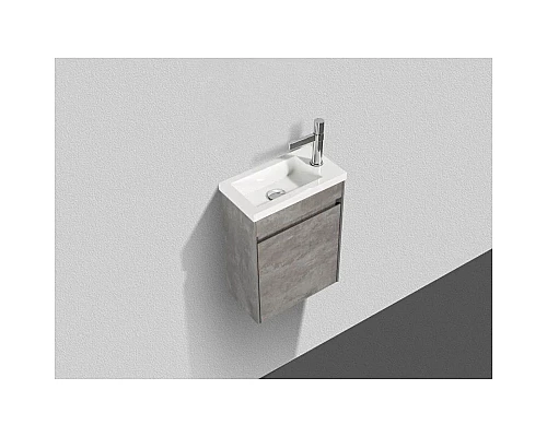Заказать Тумба Stucco Cemento 39,4 см BelBagno Pietra Mini-400-1A-SO-SCM-L в магазине сантехники Santeh-Crystal.ru