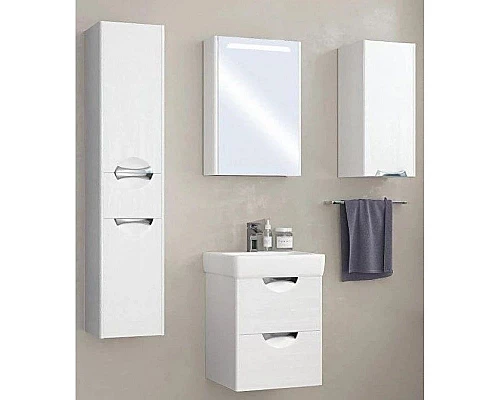 Приобрести Тумба с раковиной дуб полярный 50 см Акватон Сильва 1A2117K1SIW70 в магазине сантехники Santeh-Crystal.ru