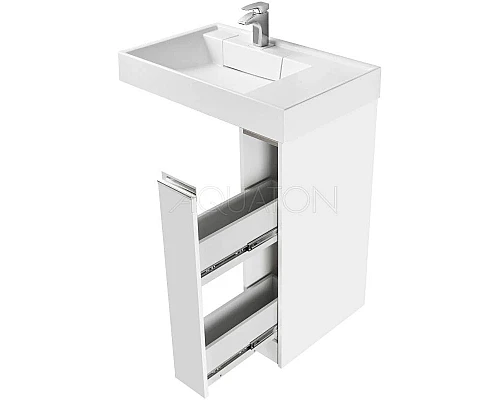 Купить Тумба белый глянец 18 см Акватон Лондри 1A236101LH010 в магазине сантехники Santeh-Crystal.ru