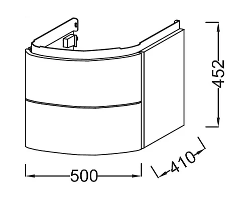 Купить Тумба оливковый матовый 50 см Jacob Delafon Presquile EB1102-M47 в магазине сантехники Santeh-Crystal.ru