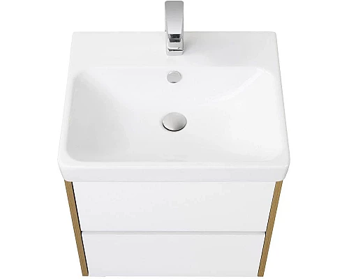 Заказать Тумба белый глянец/дуб рустикальный 53,2 см Акватон Сканди 1A251701SDZ90 в магазине сантехники Santeh-Crystal.ru