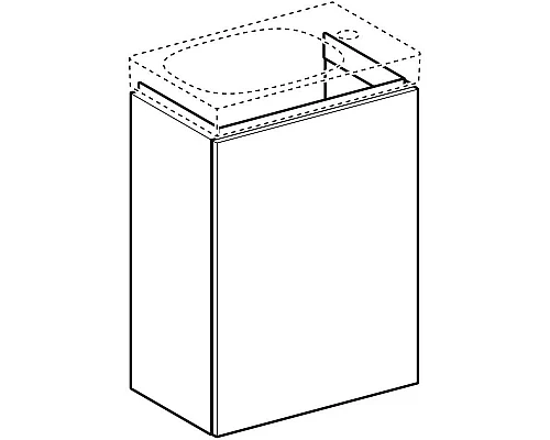 Заказать Тумба белый глянец 39,5 см Geberit Acanto 500.607.01.2 в магазине сантехники Santeh-Crystal.ru