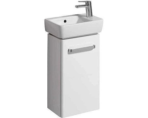 Приобрести Тумба белый глянец/белый матовый 34,8 см Geberit Renova Compact 862040000 в магазине сантехники Santeh-Crystal.ru