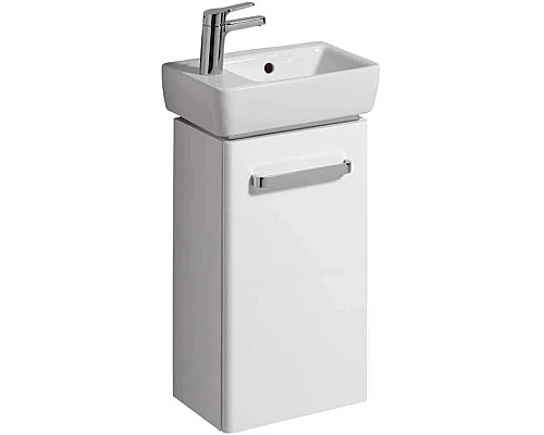 Приобрести Тумба белый глянец/белый матовый 34,8 см Geberit Renova Compact 862040000 в магазине сантехники Santeh-Crystal.ru