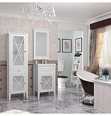 Комплект мебели белый матовый 50 см R Opadiris Палермо