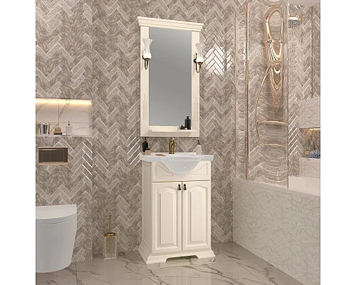 Приобрести Комплект мебели слоновая кость 55,5 см Opadiris Риспекто в магазине сантехники Santeh-Crystal.ru