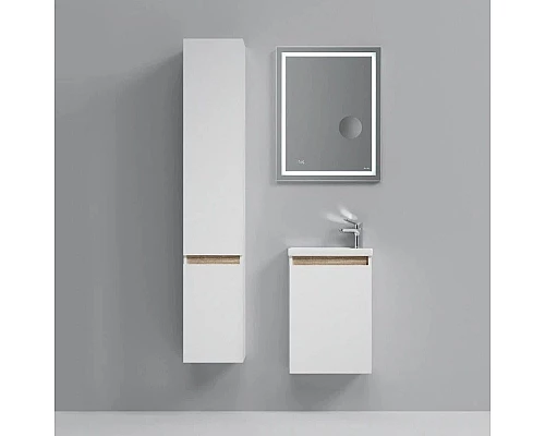 Приобрести Комплект мебели белый глянец 55 см Am.Pm X-Joy M85AFHX0451WG + M85AWCC0452WG + M91AMOX0553WG в магазине сантехники Santeh-Crystal.ru