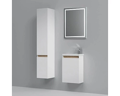 Купить Комплект мебели белый глянец 55 см Am.Pm X-Joy M85AFHX0451WG + M85AWCC0452WG + M91AMOX0551WG в магазине сантехники Santeh-Crystal.ru