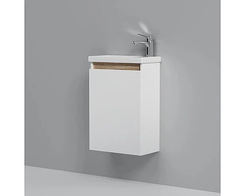 Купить Комплект мебели белый глянец 55 см Am.Pm X-Joy M85AFHX0451WG + M85AWCC0452WG + M91AMOX0551WG в магазине сантехники Santeh-Crystal.ru