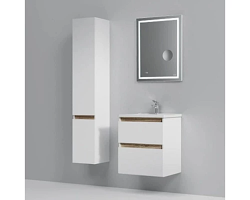 Заказать Комплект мебели белый глянец 55 см Am.Pm X-Joy M85AFHX0552WG + M85AWCC0552WG + M91AMOX0553WG в магазине сантехники Santeh-Crystal.ru
