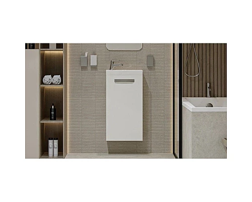 Заказать Тумба белый матовый 38,5 см Velvex Estea tpEST.40.1D-233 в магазине сантехники Santeh-Crystal.ru