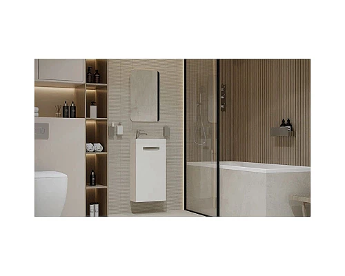 Заказать Тумба белый матовый 38,5 см Velvex Estea tpEST.40.1D-233 в магазине сантехники Santeh-Crystal.ru