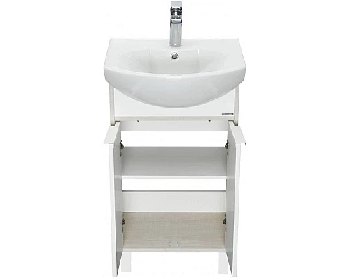 Приобрести Комплект мебели белый глянец/ясень фабрик 50,5 см Акватон Рико 1A212401RIB90 + 1WH207781 + 1A212302RIB90 в магазине сантехники Santeh-Crystal.ru