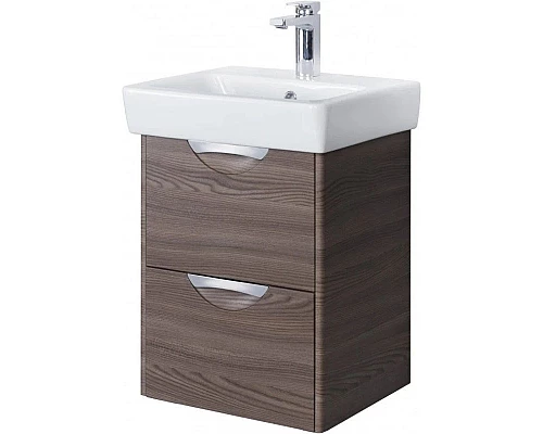 Заказать Комплект мебели дуб макиато 50 см Акватон Сильва 1A211701SIW50 + 1WH302184 + 1A215502SIW5L в магазине сантехники Santeh-Crystal.ru