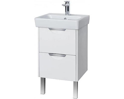 Заказать Комплект мебели дуб полярный 50 см Акватон Сильва 1A211701SIW70 + 1WH302184 + 1A215502SIW7L в магазине сантехники Santeh-Crystal.ru