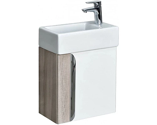 Заказать Комплект мебели белый глянец/ясень шимо 46 см Акватон Вита 1A221401VTD70 + 1WH301972 + 1A221902VT010 в магазине сантехники Santeh-Crystal.ru