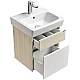 Приобрести Комплект мебели белый глянец/ясень фабрик 50 см Акватон Верди 1A195901VDAV0 + 1WH302184 + 1A195802VDAV0 в магазине сантехники Santeh-Crystal.ru