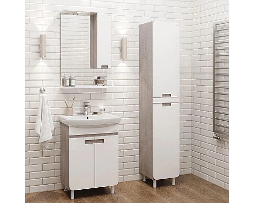 Приобрести Тумба белый глянец/кастелло 45 см Onika Харпер 105033 в магазине сантехники Santeh-Crystal.ru