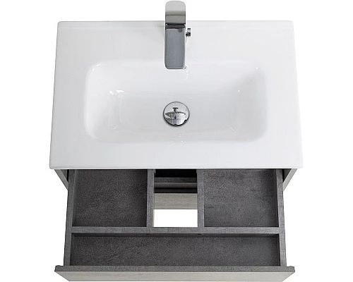 Купить Тумба Cemento Grigio 50 см BelBagno Kraft KRAFT 39-500/390-2C-SO-CG в магазине сантехники Santeh-Crystal.ru