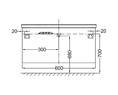 Приобрести Тумба белый глянец 60 см Jacob Delafon Escale EB761-G1C в магазине сантехники Santeh-Crystal.ru