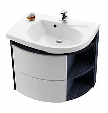 Тумба 78 см strip onyx/белый Ravak SDU Rosa Comfort L X000000312