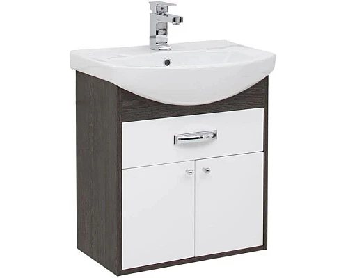 Заказать Тумба дуб кантенбери/белый 55,4 см Aquanet Грейс 00198374 в магазине сантехники Santeh-Crystal.ru