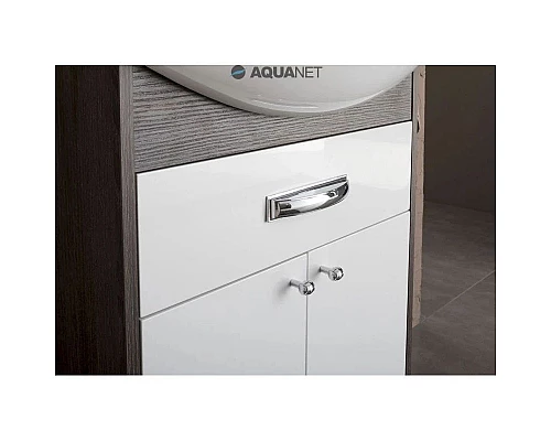 Заказать Тумба дуб кантенбери/белый 55,4 см Aquanet Грейс 00198374 в магазине сантехники Santeh-Crystal.ru