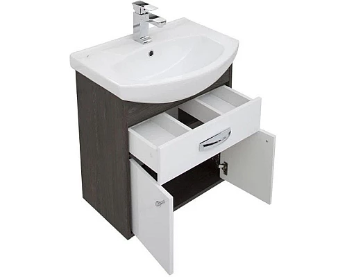 Заказать Тумба дуб кантенбери/белый 55,4 см Aquanet Грейс 00198374 в магазине сантехники Santeh-Crystal.ru