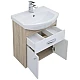 Приобрести Тумба дуб сонома/белый 55,4 см Aquanet Грейс 00198373 в магазине сантехники Santeh-Crystal.ru