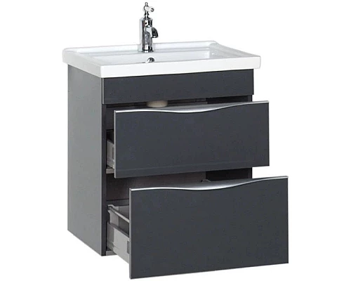 Заказать Тумба серый антрацит 55,5 см Aquanet Эвора 00184031 в магазине сантехники Santeh-Crystal.ru