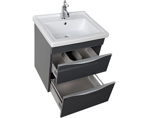 Заказать Тумба серый антрацит 55,5 см Aquanet Эвора 00184031 в магазине сантехники Santeh-Crystal.ru