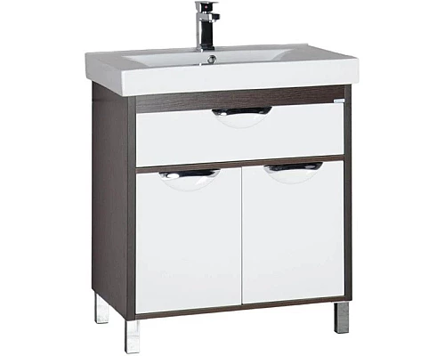 Заказать Тумба белый/венге 72 см Aquanet Гретта 00171584 в магазине сантехники Santeh-Crystal.ru