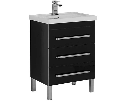 Приобрести Тумба черный 57,5 см Aquanet Сиена 00186367 в магазине сантехники Santeh-Crystal.ru